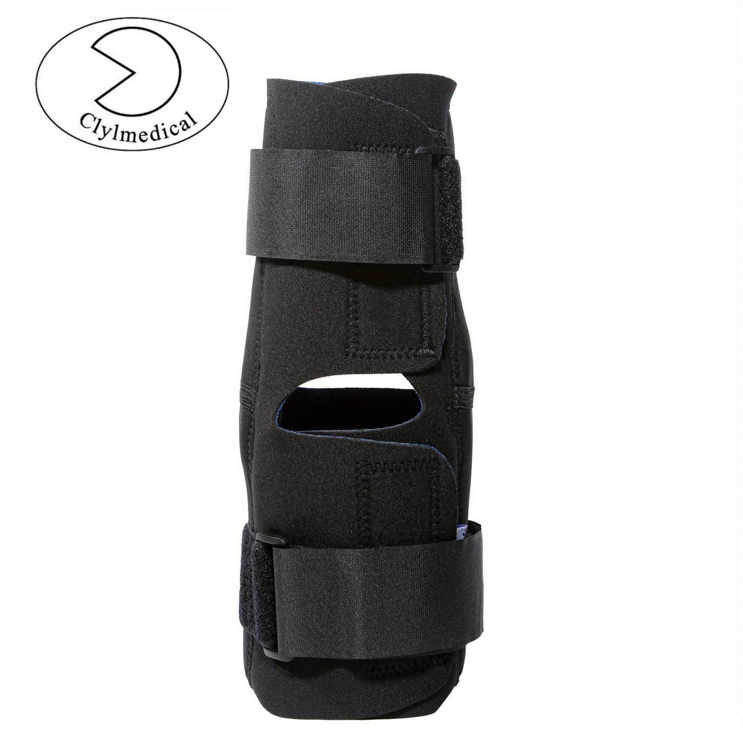 Adjustable Hinged Knee Brace - Non-Textile Synthetic Rubber, Hand Washable, Non-Electric, Black - Single Pack